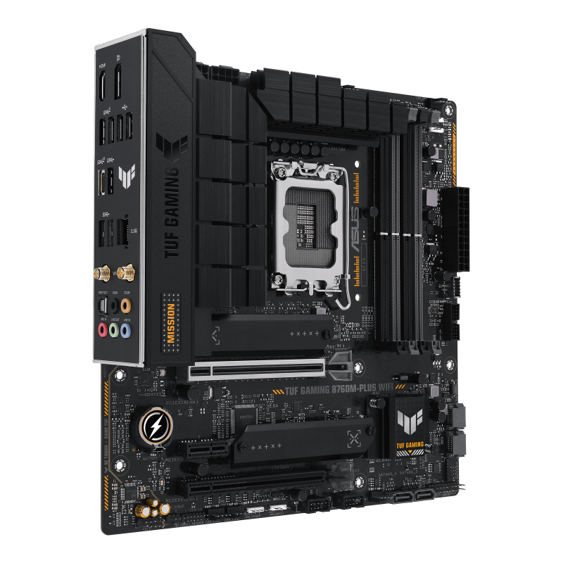 ASUS TUF GAMING LC 240 ARGB AIO CPU Liquid Cooler + ASUS TUF GAMING B760M-PLUS WIFI 6 DDR5 Intel LGA1700 MATX Motherboard (AIO Cooler BUNDLE)