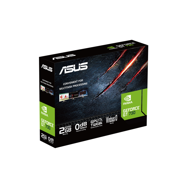 ASUS NIDIA GeForce® GT 730 2GB GDDR5 Low-Profile Graphics Card (Perfect for Building a Hushed HTPC)