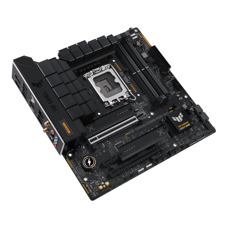 ASUS TUF GAMING LC 240 ARGB AIO CPU Liquid Cooler + ASUS TUF GAMING B760M-PLUS WIFI 6 DDR5 Intel LGA1700 MATX Motherboard (AIO Cooler BUNDLE)