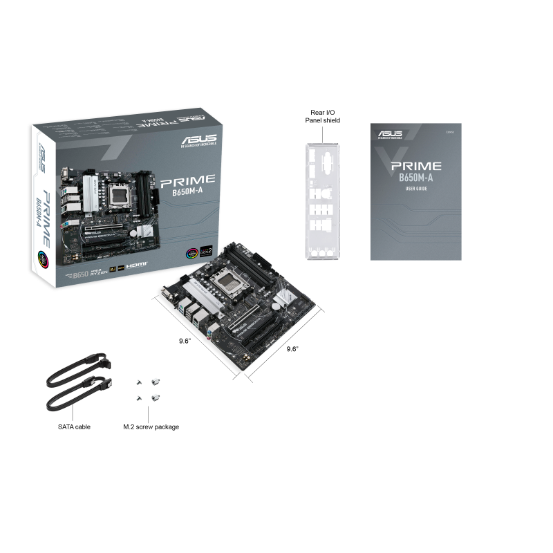 ASUS TUF GAMING LC 240 ARGB AIO CPU Liquid Cooler + ASUS PRIME B650M-A AM5, 2 x M.2, MATX Motherboard (AIO Cooler BUNDLE)