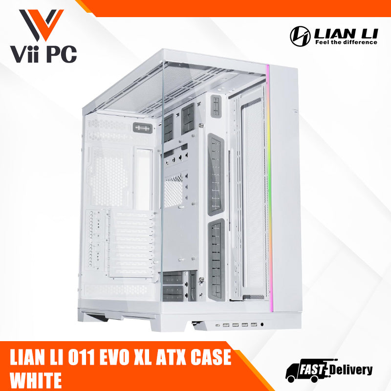 LIAN LI O11 Dynamic EVO XL Full-Tower Gaming Case (Black/White)
