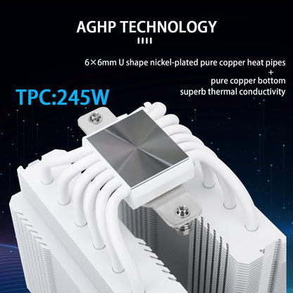 Thermalright Peerless Assassin 120 PA120 CPU Air Cooler, 6 Heat Pipes, Dual 120mm TL-C12 PWM Fan, Aluminium Heatsink Cover, AGHP Technology, for AMD AM4/AM5 Intel LGA 1700/115X/1200/2011/2066 BLACK/WHITE/GREY