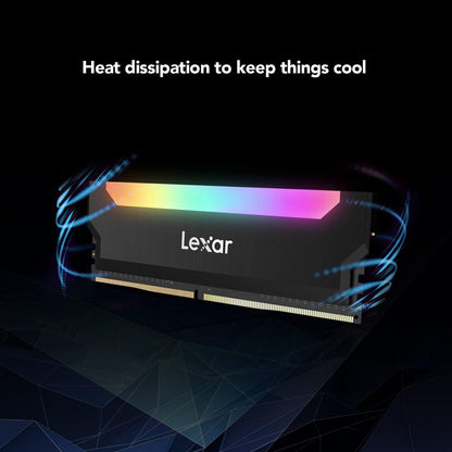 Lexar Hades 16GB Kit (8GBx2) RGB LED Lightning, DDR4 RAM 3600MHz CL18 Desktop Memory INTEL XMP 2.0 and AMD Ryzen Support