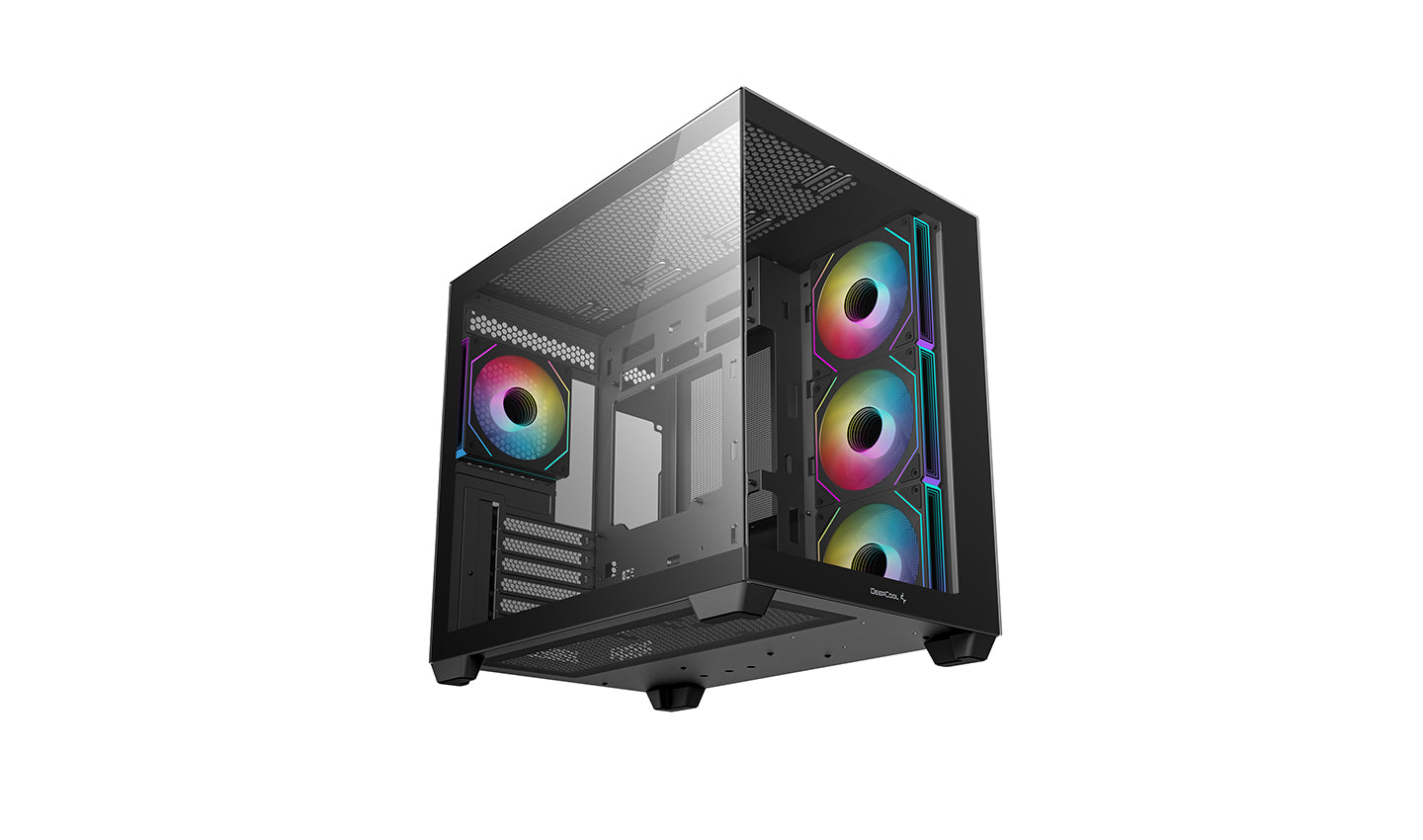 DeepCool CG530 4F PC Case - (Black / White) – Vii PC Trade Pte Ltd