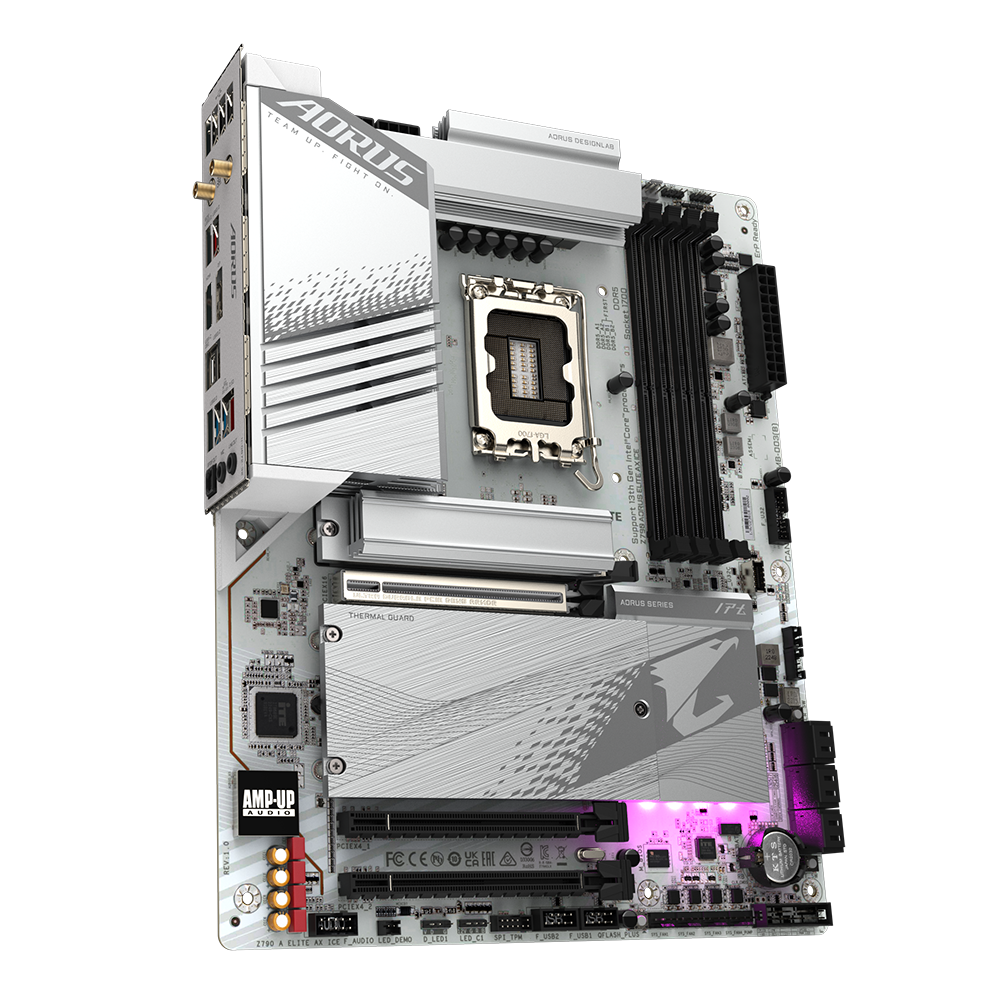 GIGABYTE Z790 AORUS ELITE AX ICE LGA1700 Socket/ICE Series/Wi-Fi 6E/PCIe 5.0/DDR5 Support/2.5GbE LAN ATX Gaming Motherboard