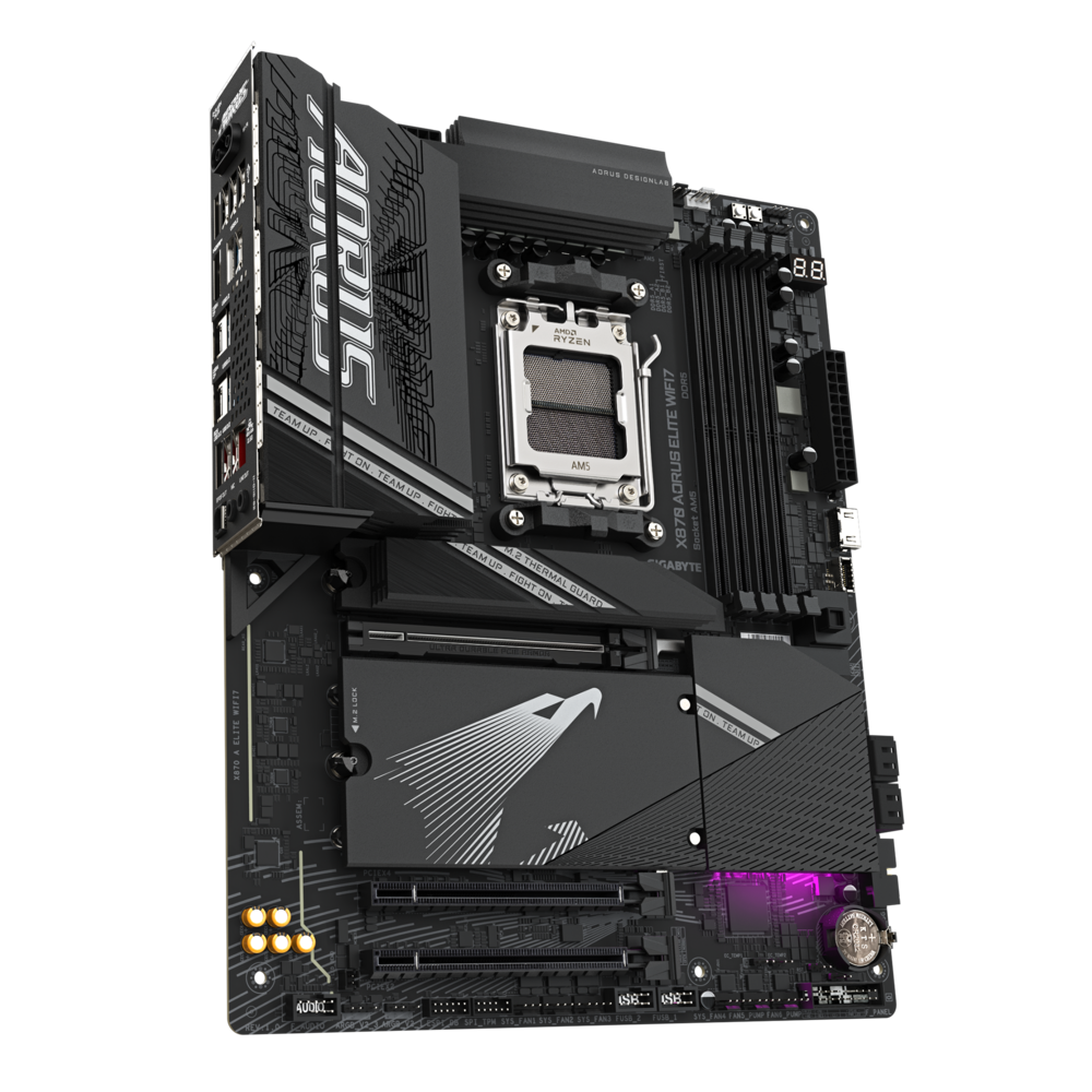Gigabyte X870 AORUS Elite Wifi7 AMD Ryzen 9000 Series DDR5 Gaming Motherboard