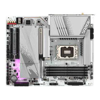 GIGABYTE Z790 AORUS ELITE AX ICE LGA1700 Socket/ICE Series/Wi-Fi 6E/PCIe 5.0/DDR5 Support/2.5GbE LAN ATX Gaming Motherboard