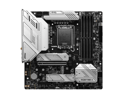 MSI MAG B760M MORTAR WIFI II DDR5 Wi-Fi 6E LGA1700 3x M.2 MATX Motherboard