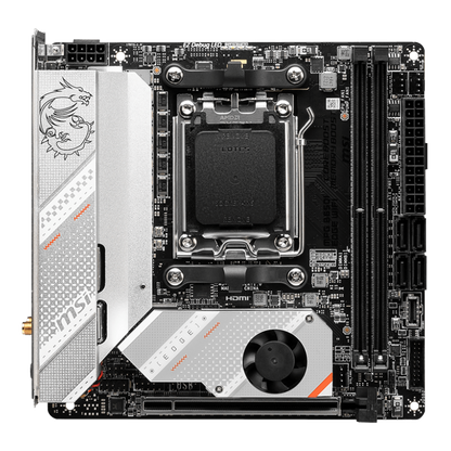 MSI MPG B650I EDGE WIFI AM5 Mini-ITX Motherboard + AMD Ryzen 7 7800X3D (AM5) Processor BUNDLE