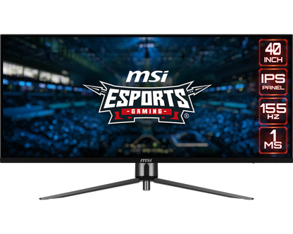 MSI MAG401QR Ultrawide Gaming Monitor - 40" IPS UWQHD (3440 x 1440), 155HZ, 1MS, HDR400, IPS, USB Type-C, KVM, Adaptive Sync, MSI Mystic Light