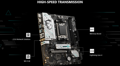MSI B650M GAMING WIFI Socket AM5 2x M.2 Motherboard