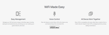 TP-LINK DECO X50 AX3000 Whole Home Mesh WiFi 6 System - 1/2/3pack