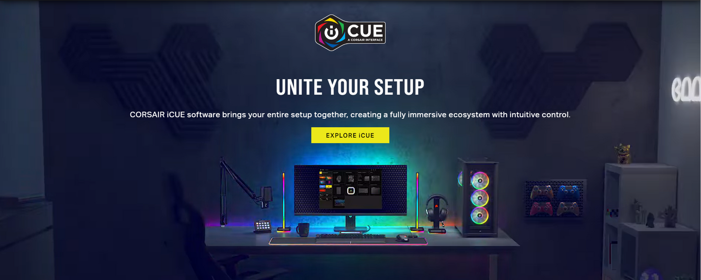 CORSAIR iCUE LINK System Hub - Connect Up to 14 CORSAIR iCUE LINK Devices - Auto Device Detection