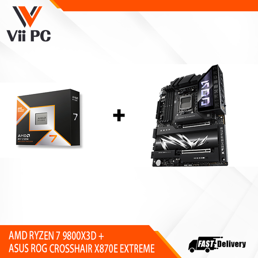 AMD RYZEN 7 9800X3D + ASUS ROG CROSSHAIR 870E EXTREME BUNDLE