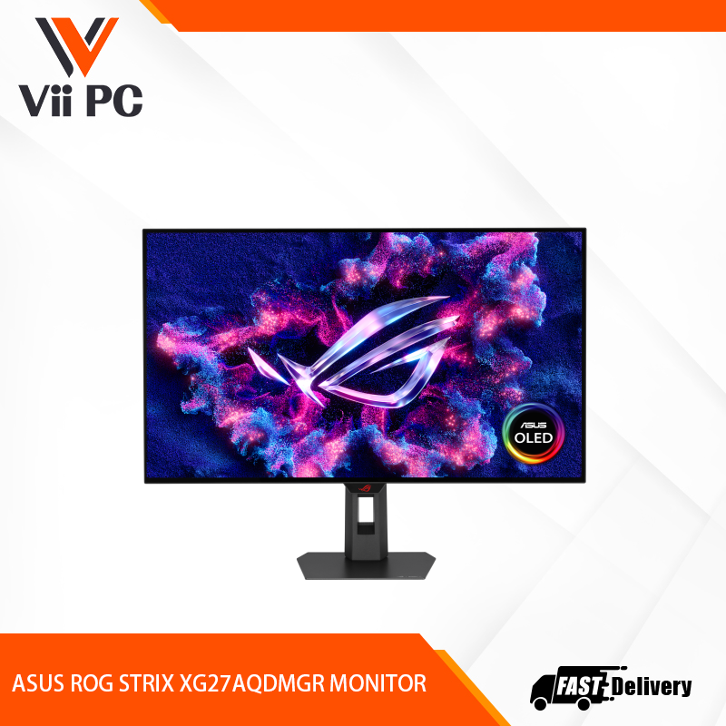 ASUS ROG Strix OLED XG27AQDMGR Gen 2 gaming monitor ― 27-inch (26.5-inch viewable) 1440p TrueBlack Glossy™ OLED, 240 Hz, 0.03 ms, Neo Proximity Sensor, ASUS OLED Care Pro, ELMB, G-SYNC® compatible, 99% DCI-P3, and DisplayWidget Center