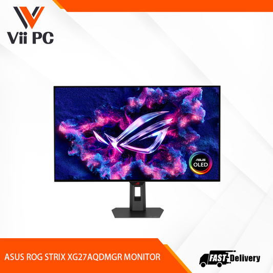 ASUS ROG Strix OLED XG27AQDMGR Gen 2 gaming monitor ― 27-inch (26.5-inch viewable) 1440p TrueBlack Glossy™ OLED, 240 Hz, 0.03 ms, Neo Proximity Sensor, ASUS OLED Care Pro, ELMB, G-SYNC® compatible, 99% DCI-P3, and DisplayWidget Center