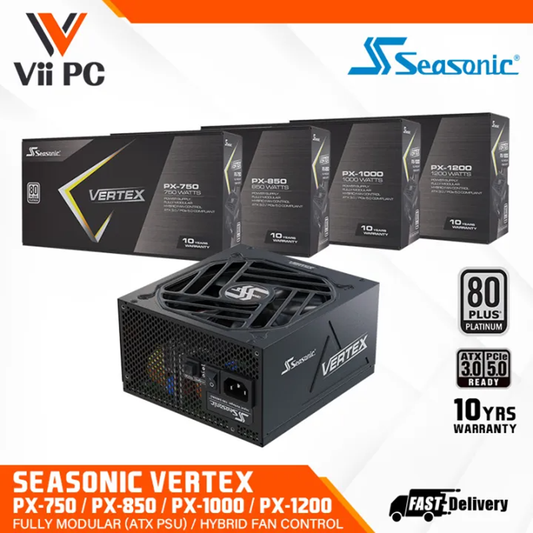 Seasonic Vertex PX 750 / 850 / 1000 / 1200 80+ Platinum/Fully Modular ATX3.0 PCIe 5
