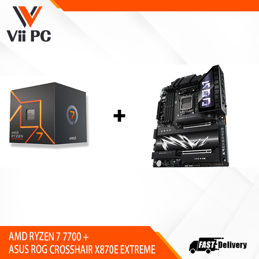 AMD RYZEN 7 7700 + ASUS ROG CROSSHAIR 870E EXTREME BUNDLE