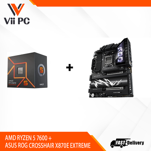 AMD RYZEN 5 7600 + ASUS ROG CROSSHAIR 870E EXTREME BUNDLE