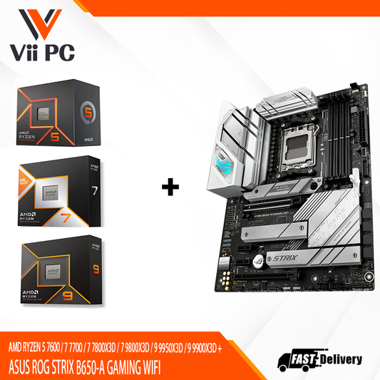 AMD RYZEN 5 7600 / 7 7700 / 7 7800X3D / 7 9800X3D / 9 9950X3D / 9 9900X3D + ASUS ROG STRIX B650-A GAMING WIFI