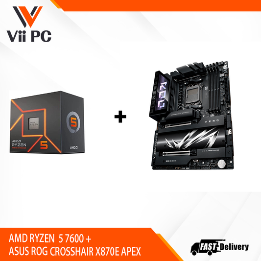 AMD RYZEN 5 7600 + ASUS ROG CROSSHAIR X870E APEX BUNDLE