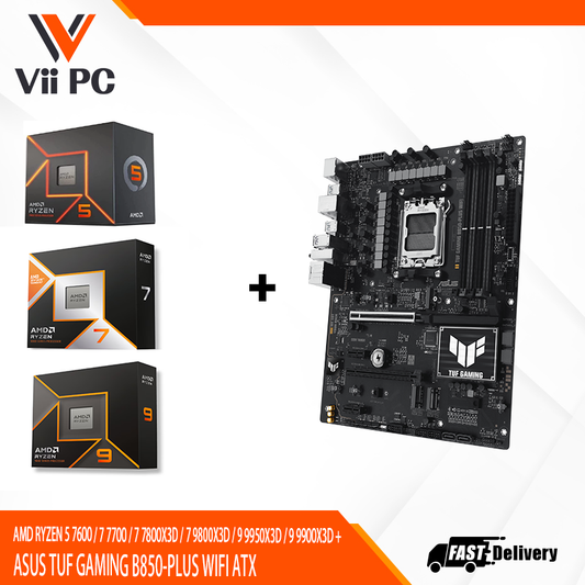 AMD RYZEN 5 7600 / 7 7700 / 7 7800X3D / 7 9800X3D / 9 9950X3D / 9 9900X3D + ASUS STRIX B850-A GAMING WIFI