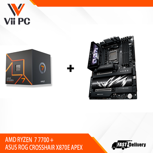 AMD RYZEN 7 7700 + ASUS ROG CROSSHAIR X870E APEX BUNDLE