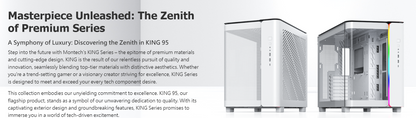 Montech KING 95 WHITE Tempered Glass ATX Middle Tower Case (Dynamic Duo Airflow Modes)