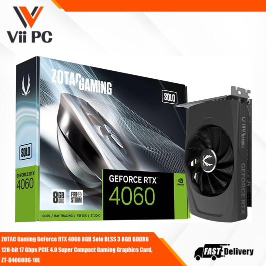 ZOTAC Gaming GeForce RTX 4060 8GB GDDR6 Solo Super Compact Gaming Graphics Card