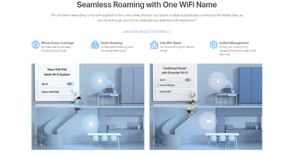 TP-LINK DECO X50-PoE AX3000 Whole Home Mesh WiFi 6 System with PoE - 3 Pack