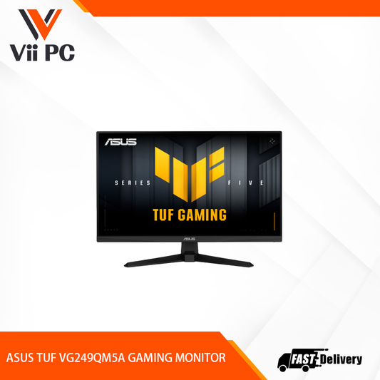ASUS TUF Gaming Series 5 - VG249QM5A Gaming Monitor – 23.8-inch Full HD Fast-IPS panel, 240Hz, 0.3ms , G-SYNC® compatible, AMD FreeSync™ Premium, ELMB SYNC, 99% sRGB, DisplayWidget Center, Gaming AI