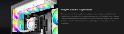 ARCTIC Liquid Freezer III 240/360/420 BLACK/WHITE ARGB Multi Compatible All-in-One CPU Liquid Cooler LGA1851,LGA1700,AM5,AM4