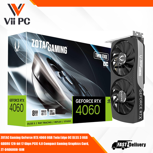 ZOTAC Gaming GeForce RTX 4060 8GB GDDR6 Twin Edge OC Compact Graphics Card
