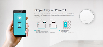 TP-LINK DECO X50-PoE AX3000 Whole Home Mesh WiFi 6 System with PoE - 3 Pack