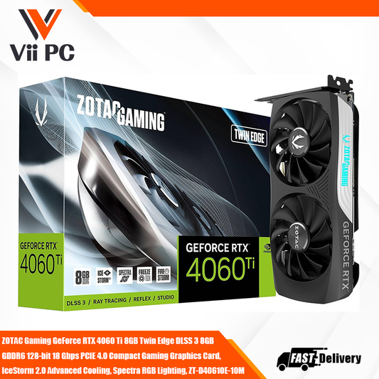 ZOTAC Gaming GeForce RTX 4060 Ti 8GB GDDR6 Twin Edge Compact Graphics Card