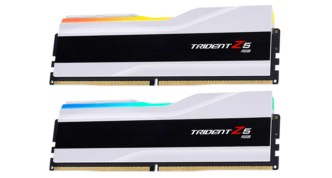 G.SKILL Trident Z5 RGB: 32GB/48GB/64GB/96GB DDR5-6000/6400/7200/7600/7800/8000 MT/s - Intel XMP 3.0 Ready (BLACK/WHITE)