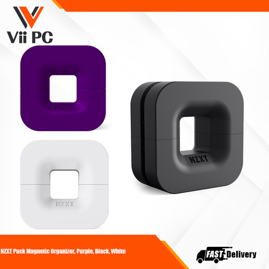 NZXT Puck Magnetic Organizer, Purple, Black, White