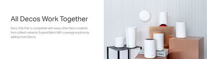 TP-LINK DECO X50-PoE AX3000 Whole Home Mesh WiFi 6 System with PoE - 3 Pack