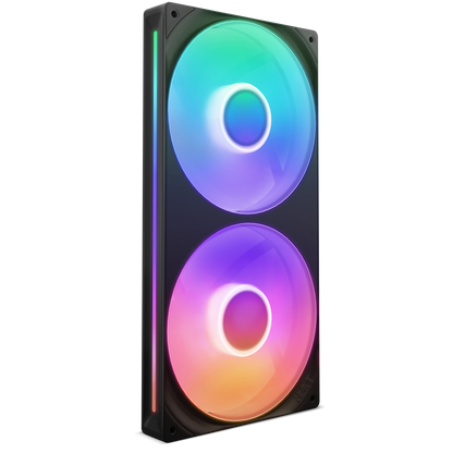 NZXT F360 / F240 RGB Core Fan - Single-Frame RGB Fan Unit (Black/White)