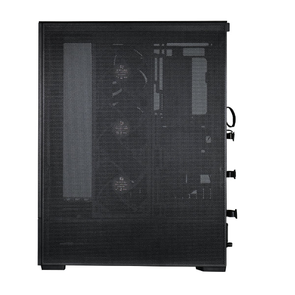 LIAN LI SUP01 BLACK/WHITE Tempered Glass ATX Small Tower CASE