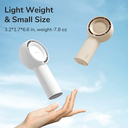 JISULIFE Handheld Fan Life5 Plus 4000mAh/6000mAh (Brown/White/Green/Black) 5 gear turbo wind, 40db noise level, 4.8 m/s, 3hr full recharge, 1 Yr Wty
