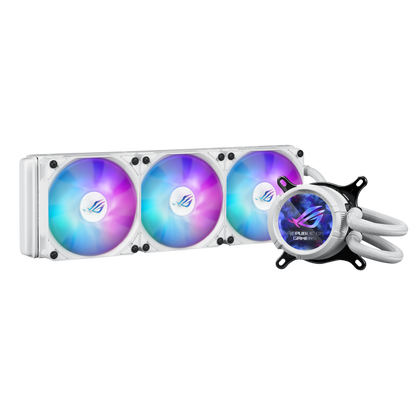ASUS ROG STRIX LC III 360 ARGB LCD BLACK/WHITE EDITION CPU Liquid Cooler, 2.1" Full Color IPS LCD, Intel: LGA1700,1200,115x, AMD: AM5,AM4, 6 Yrs Wty