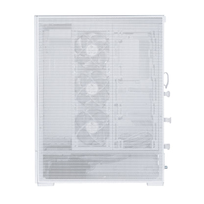 LIAN LI SUP01 BLACK/WHITE Tempered Glass ATX Small Tower CASE