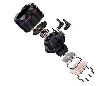 ID Cooling SL360 Space Series LCD AIO Liquid CPU Cooler Black/White
