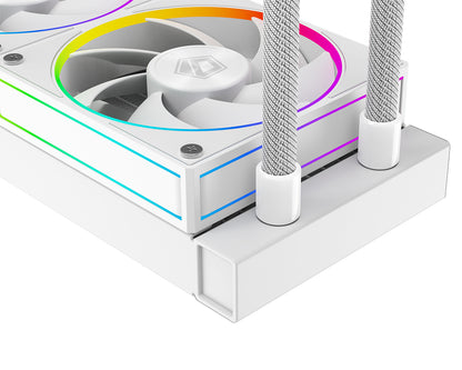 ID Cooling SL240 Space Series LCD AIO Liquid CPU Cooler Black/White