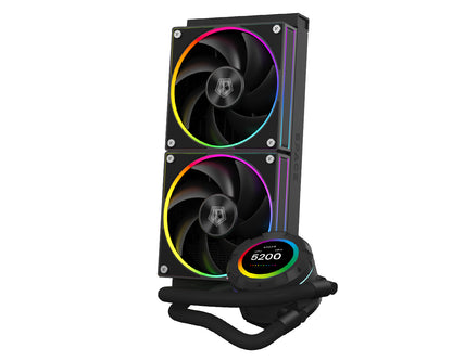 ID Cooling SL240 Space Series LCD AIO Liquid CPU Cooler Black/White