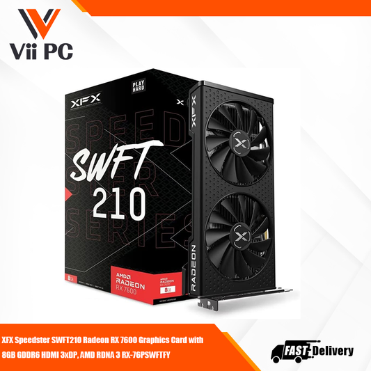 XFX Speedster SWFT210 Radeon RX 7600 8GB GDDR6 Graphics Card