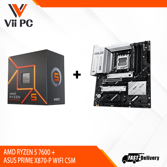 AMD RYZEN 5 7600 +  ASUS PRIME X870-P WIFI CSM BUNDLE