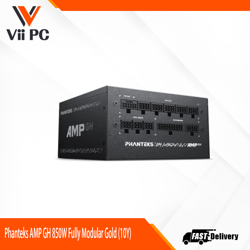 PHANTEKS AMP GH PCIe Gen 5.1 ATX 3.1 Fully Modular PSU (750W/850W/1000W) - BLACK/WHITE