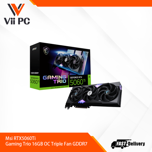 Msi RTX5060Ti Gaming Trio 16GB OC Triple Fan GDDR7